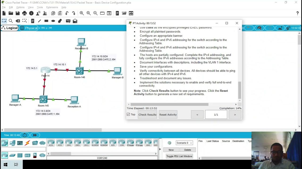 Lab 10 4 3 basic device configuration youtube