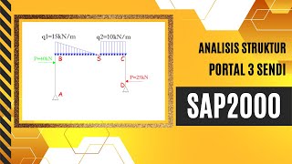 Tutorial SAP2000 Pemula Portal 3 Sendi
