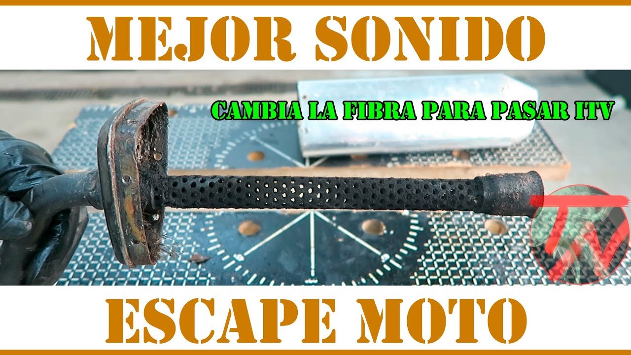 Cambiar FIBRA SILENCIOSO moto NO pasa ITV 😡🛵