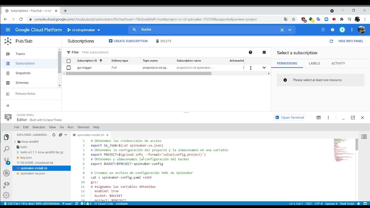 10. Configuracion de Spinnaker en Google Cloud