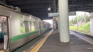 733系B-3101編成 北広島駅3番線発車