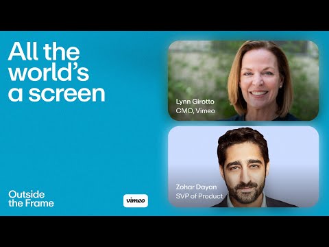 All The World S A Screen At The Vimeo Keynote Outside The Frame 