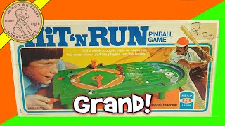 1976 Ideal Hit 'N Run Pinball Baseball Game - No Batteries!