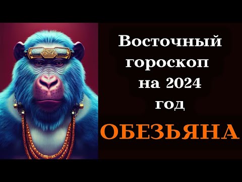 ОБЕЗЬЯНА - ВОСТОЧНЫЙ ГОРОСКОП 2024┃#гороскоп #обезьяна #год #восточный #2024 #китайский #удача #топ