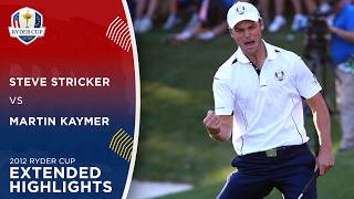 Martin Kaymer vs Steve Stricker | Extended Highlights | 2012 Ryder Cup by Ryder Cup 3,959 views 12 days ago 18 minutes