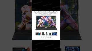 MNN 15.6" Portable Monitor FHD 1080P – USB C HDMI IPS HDR Display with Speakers &amp; Smart Cover