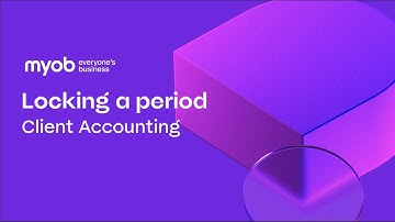 Client Accounting - Locking a period