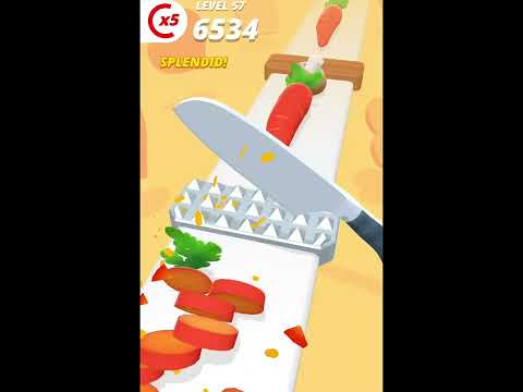 Perfect Slices🥕🥕 🔪 Gameplay Playing Solo #perfectslices