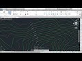 Creación de curvas de nivel en AutoCAD Civil 3D 2018.