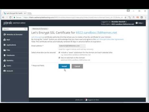Enable Let's Encrypt (HTTPS) for your Website
