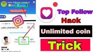 Top Follow Unlimited active coupon code | Top Follow Free Dimond Hack Trick screenshot 1