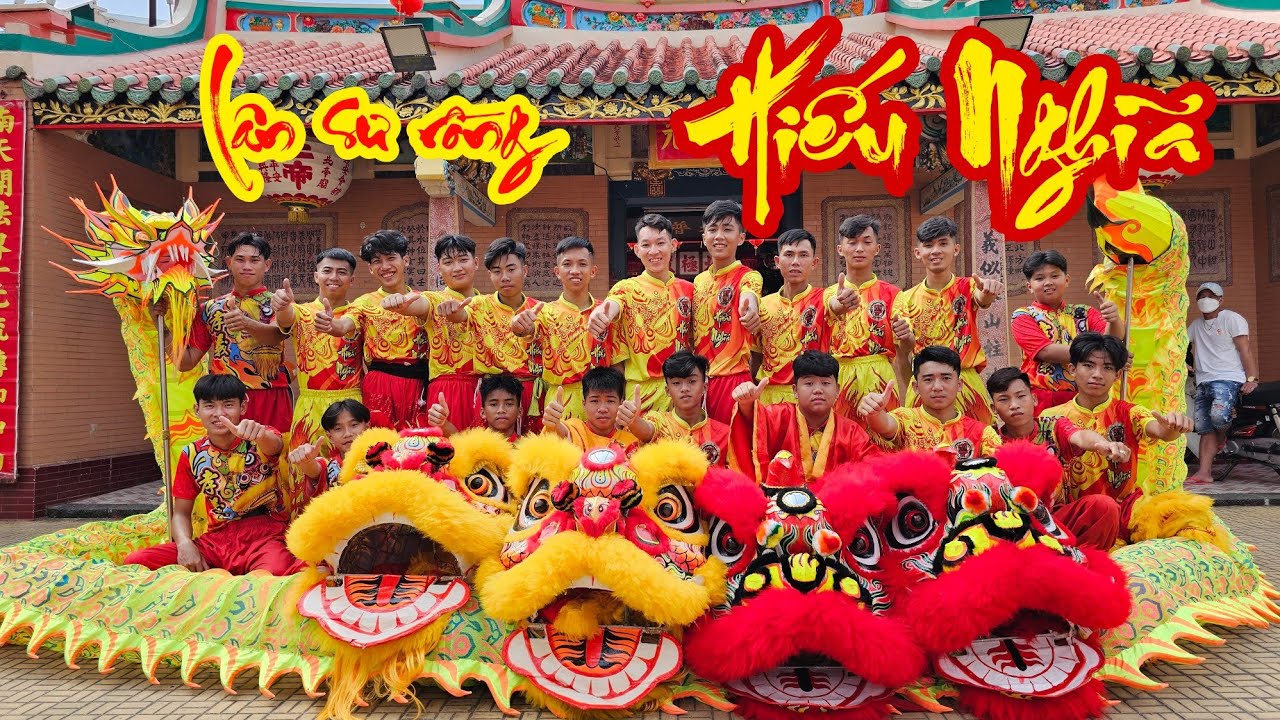 Lân sư rồng Hiếu Nghĩa viếng chùa khai xuân sáng 30 Tết | Rạch Giá | 2024