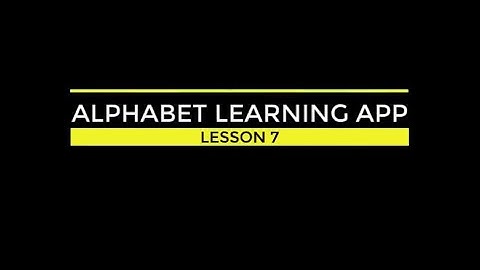 VB.NET | ALPHABET LEARNING SOFTWARE LESSON 7