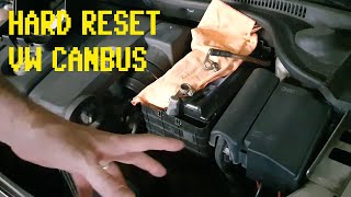VW how to hard reset CAN BUS components / como reiniciar componentes CAN BUS