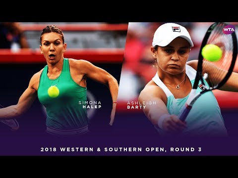 Simona Halep vs. Ashleigh Barty | Western & Southern Open Round 3 | WTA Highlights