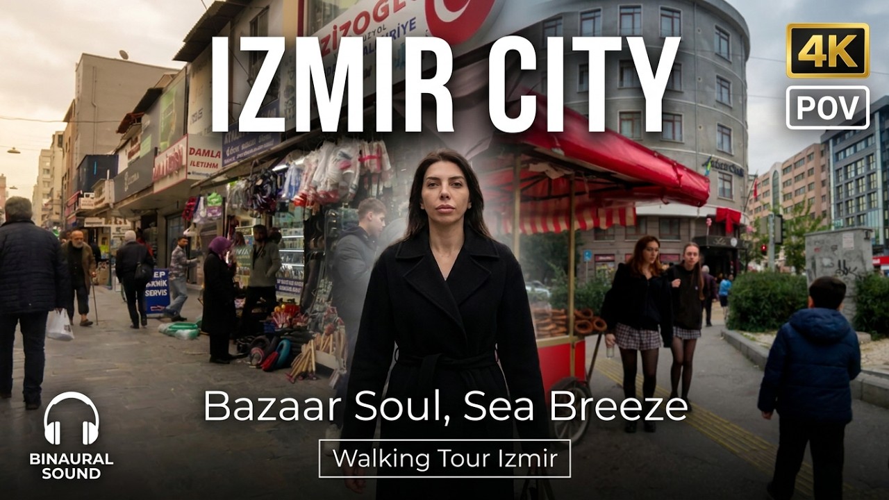 Izmir, तुर्किये | İzmir | पैदल यात्रा 4K