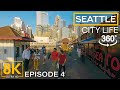 8K 360˚ Virtual Tour to the Heart of Seattle - Hectic City Life of the Emerald City - Part 4