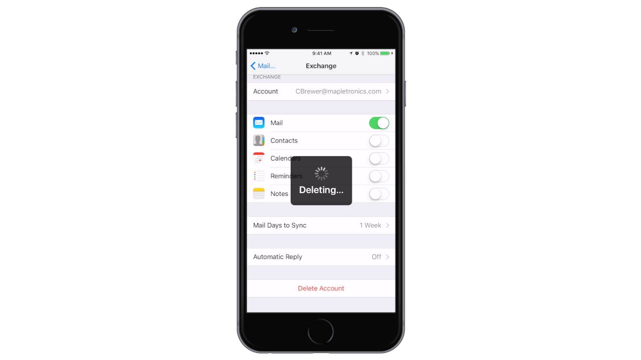 IPhone Email Setup Exchange YouTube