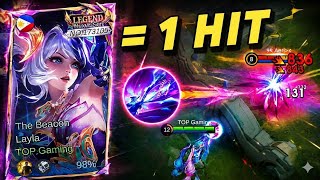 THANK YOU MOONTON FOR THIS LAYLA ONE HIT CRAZY DAMAGE BUILD 2026!! ~ MLBB