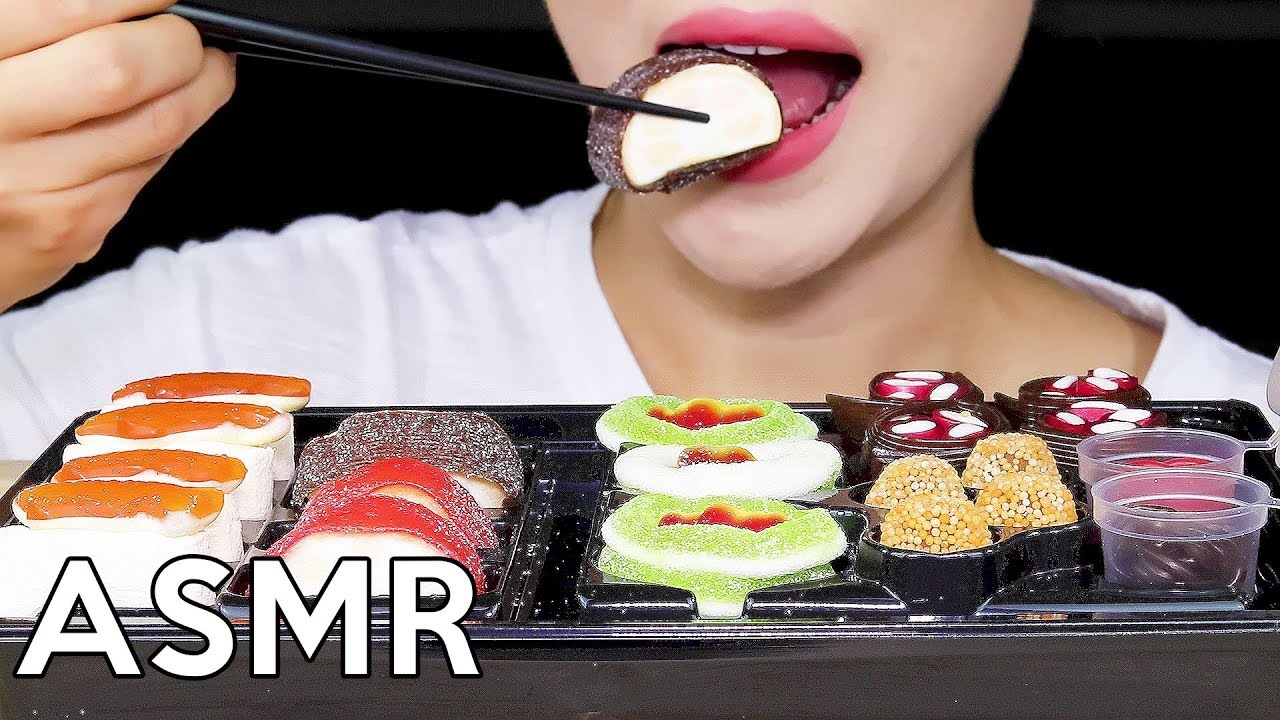 ASMR SUSHI CANDY 초밥젤리 리얼사운드 먹방 Eating Sounds
