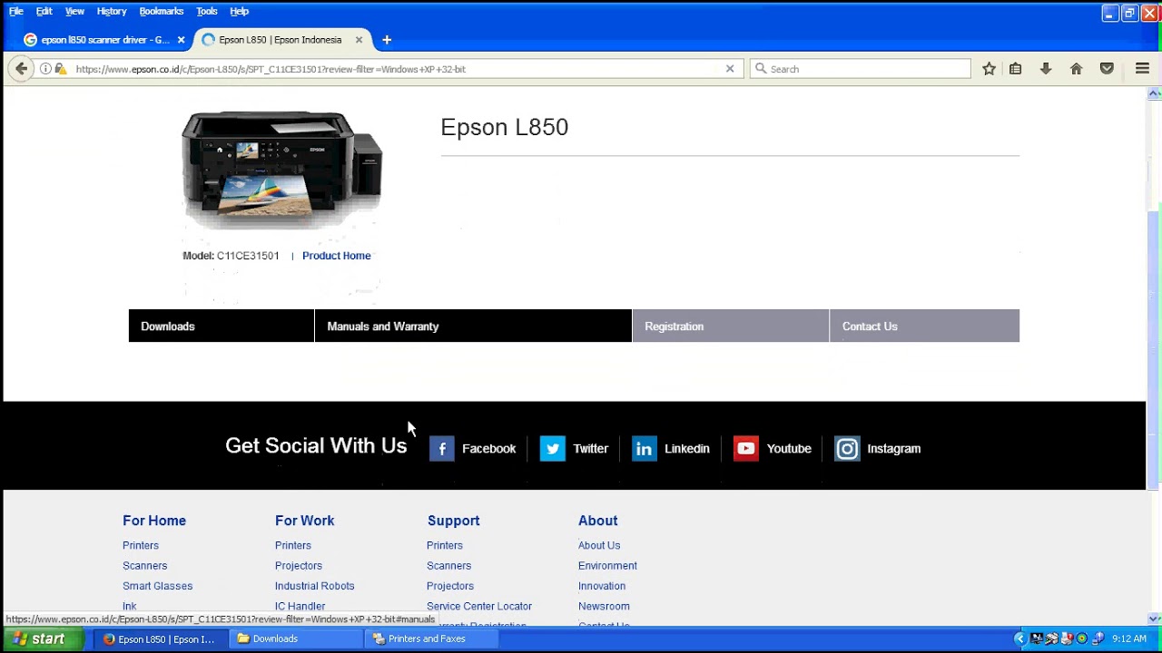 Epson L850 Printer, Scanner Driver Download - YouTube