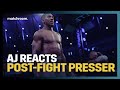 Post-Fight Press Conference: Anthony Joshua and Eddie Hearn (After Usyk defeat)