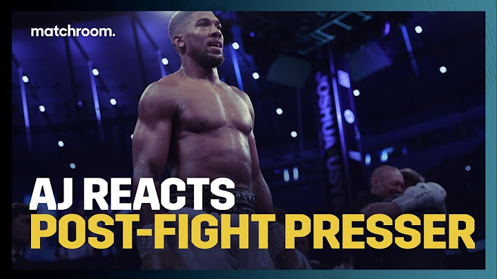 Post-Fight Press Conference: Anthony Joshua and Eddie Hearn (After Usyk defeat)