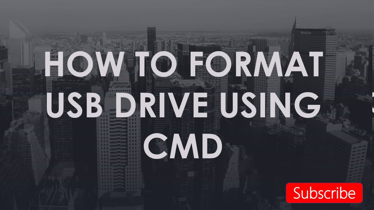 FORMAT PEN DRIVE IN CMD YouTube