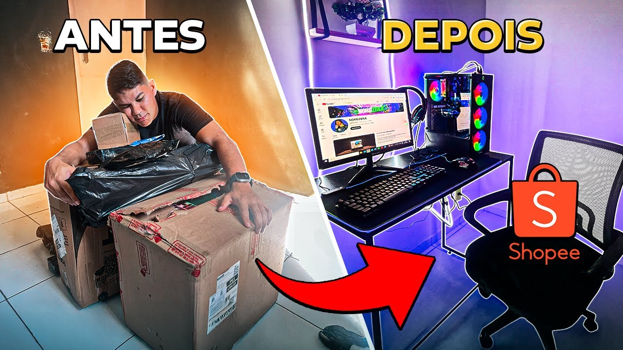 Montei o SETUP GAMER mais Barato da Shopee