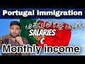 Portugal monthly income  salary in portugal 2024  portugal immigration