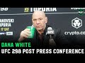 Dana White talks Alex Volkanovski KO; Announces UFC 300 Main Event | UFC 298 Post Press Conference image