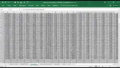 Material Balance Using MS  Excel