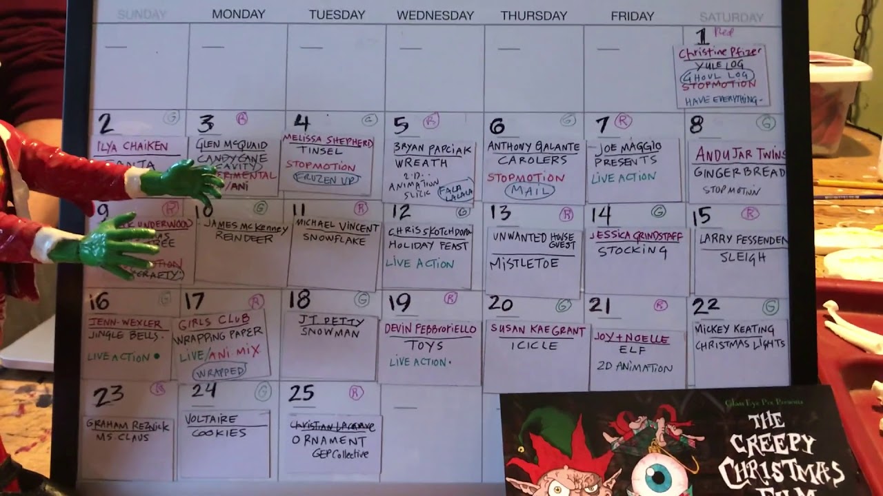 Beck Underwood shows Filmwax listeners the Creepy Christmas Calendar