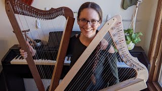 Comparing Three Harpsicle Harps: Walnut Special Edition Fullsicle, Flatsicle, and a Maple Fullsicle!