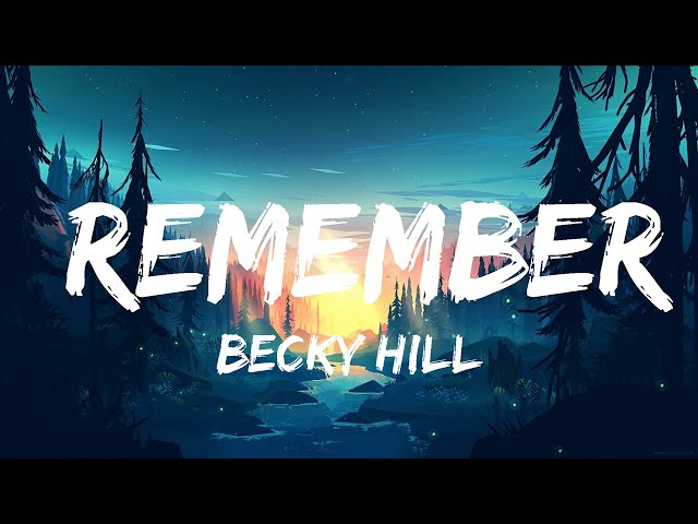 Becky Hill - Remember (Lyrics)  | 25mins Chilling music