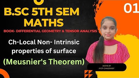 B.Sc 5th sem Maths || Meusnier