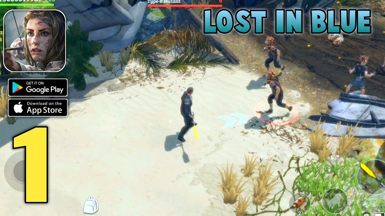 LOST in Blue: Survive the Zombie Islands Gameplay (Android,IOS)