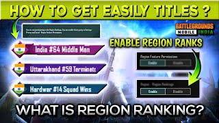 Region rank titles, How to enable region ranking, get title easily | India State & district titles screenshot 3