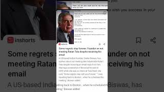 The Day an Intern Missed a Meeting with RatanTata💔 #breakingnewsindia#business #viralnews#tatasteel