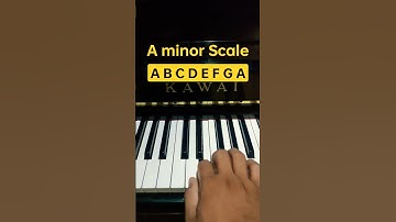 A Minor Scale - Piano Tutorial