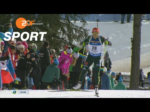 Laura Dahlmeiers Zieleinlauf in Antholz | ZDF SPORTextra