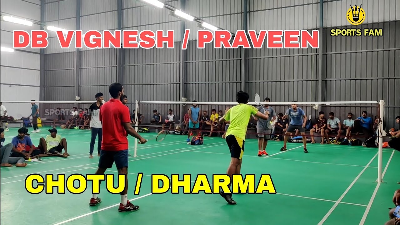 DB Vignesh / Praveen vs Chotu / Dharma @ Asiana Badminton Academy