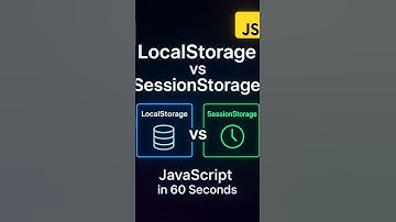 LocalStorage vs SessionStorage: Which One to Use?#coding #shorts