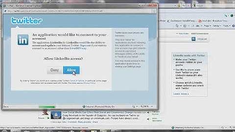 LinkedIn - How to Setup your Twitter Feed