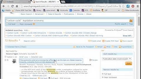 EndNote Online: Exporting from ProQuest Databases