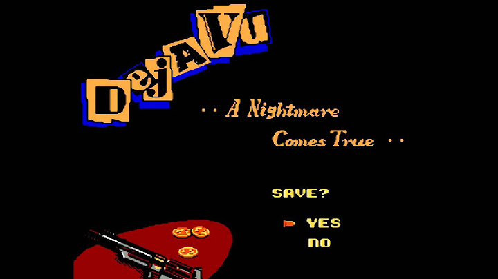 Déjà Vu NES - Complete Playthrough