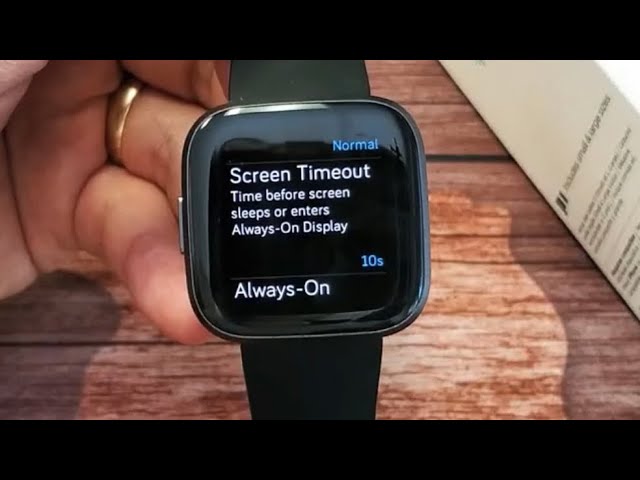 fitbit charge 4 screen timeout