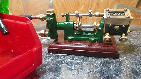 Stuart boiler feed pump running on compressed air