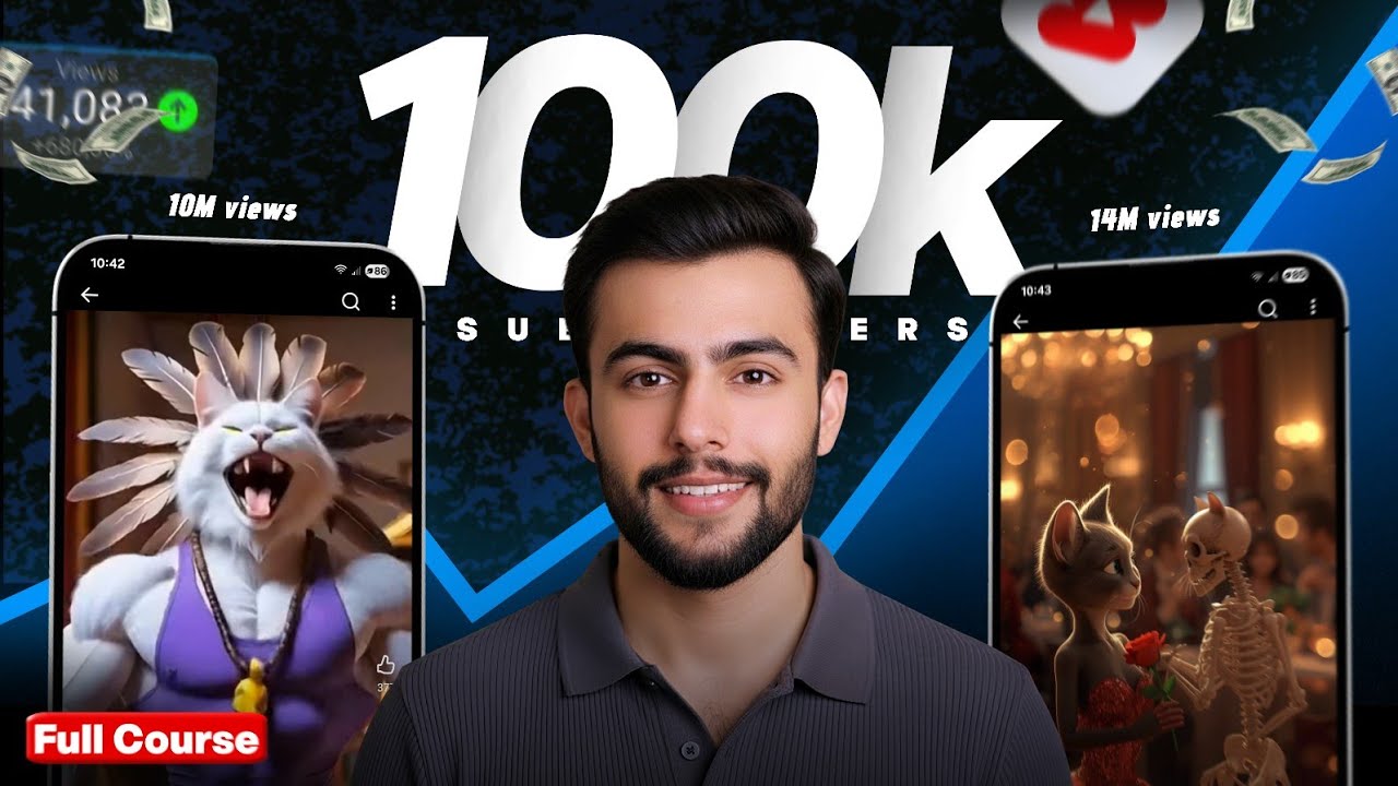 How did I get 100K subscribers by uploading only 39 short videos | Ai se Cat videos kaise banaye 