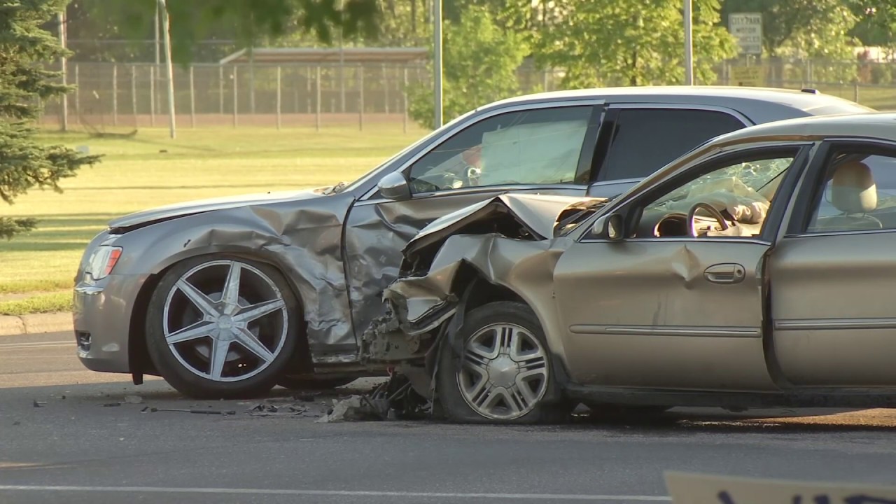 Two vehicle accident on Central Ave. and Stewart Park Rd. in Billings